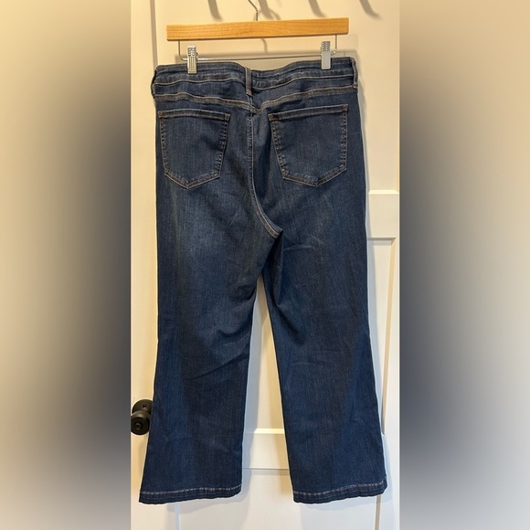 NYDJ Julia flare high rise dark wash jeans women size 12 - Picture 4 of 12